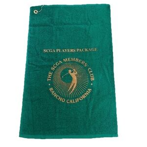 Vintage SCGA Players PackageClub Golf Bag Towel  25.5inL x 16inW